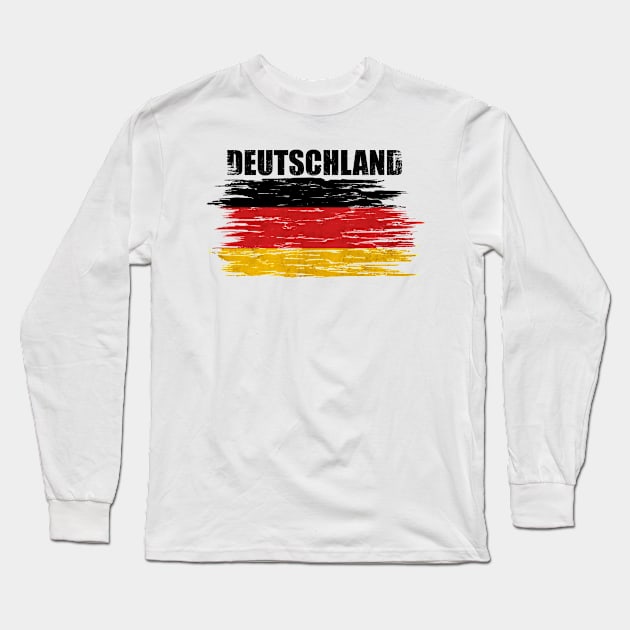 Cool German Flag Long Sleeve T-Shirt by SinBle